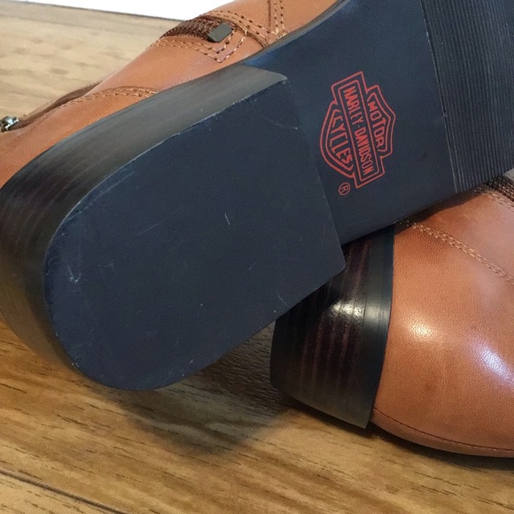 Harley Davidson Leather Brown Boots. - Picture 12 of 16